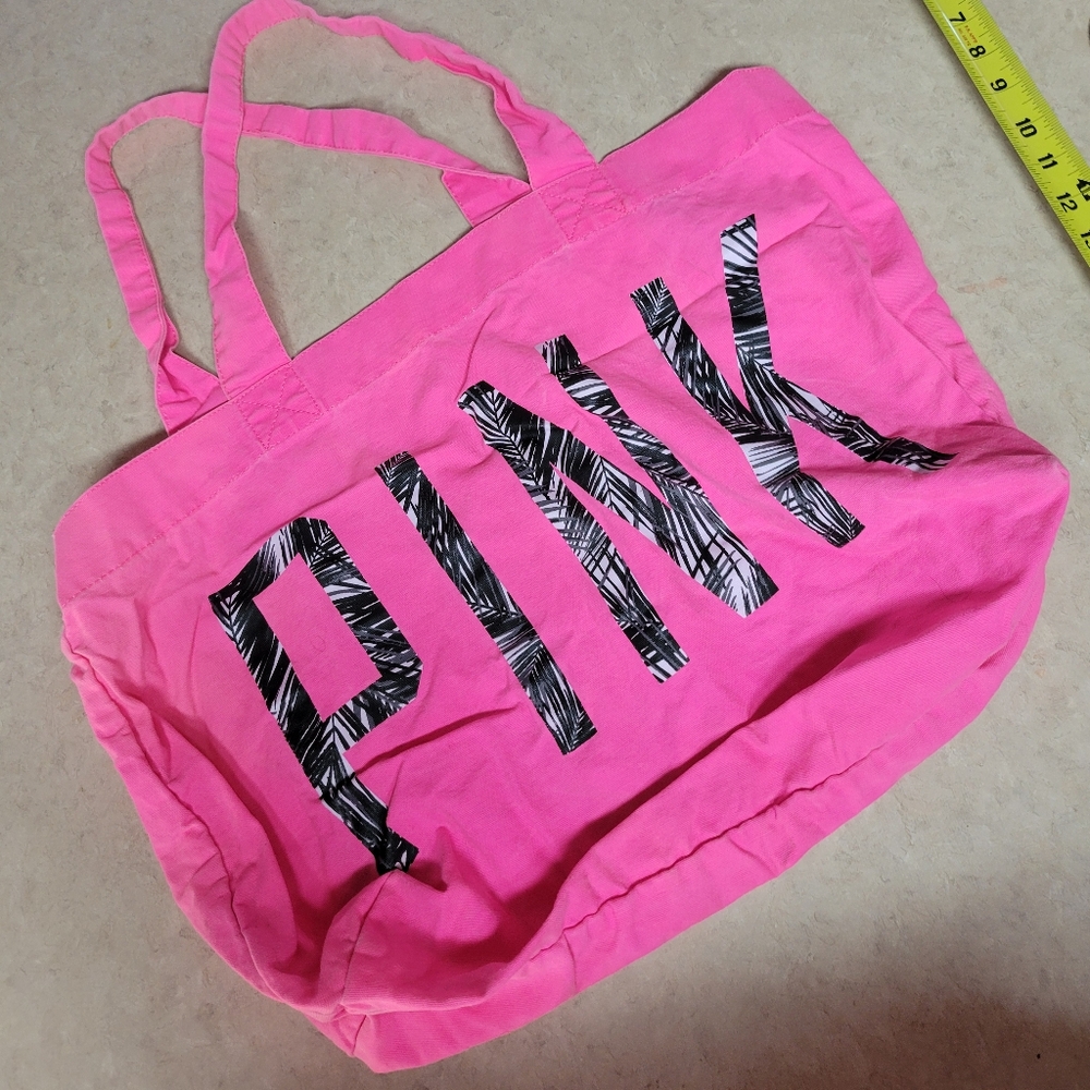 Pink Victoria's secret pink fabric bag